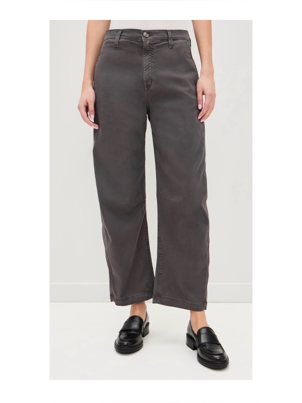 Ag Adriano Goldschmied Fiona High Rise Barrel Misty Gray